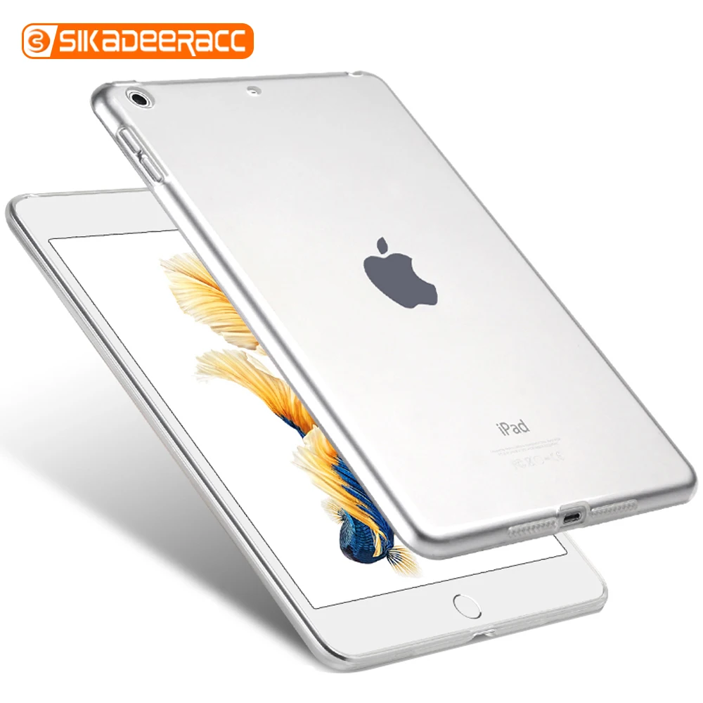Soft TPU Cases For iPad Air 2 Clear Ultrathin Shockproof Slim Back Covers Apple 1 Silicone Coque Capa Funda ST03 | Компьютеры и офис