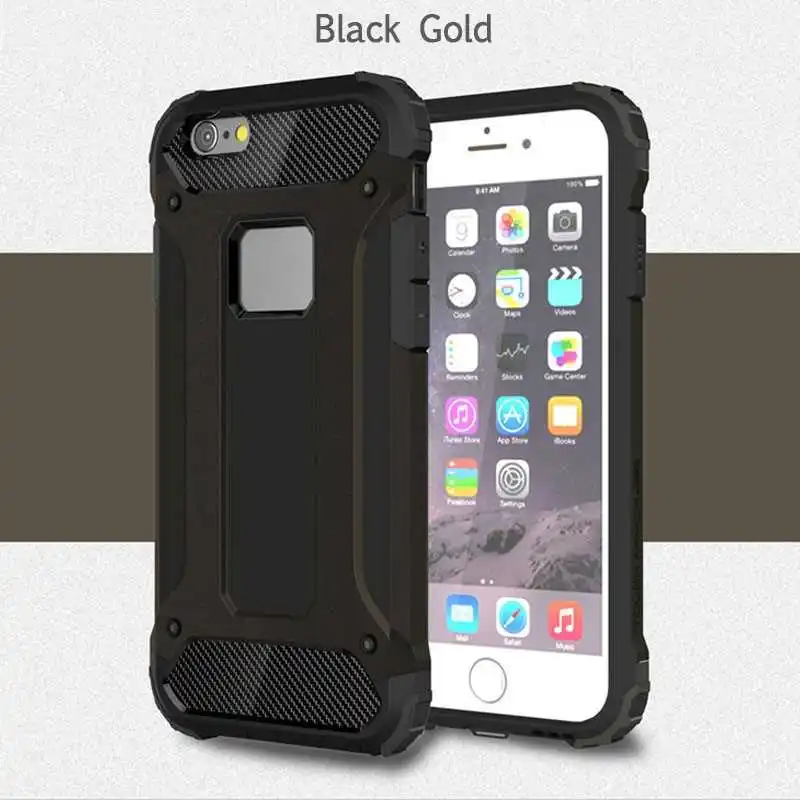 Mokoemi железная Броня ударопрочный чехол для iPhone 6 6s чехол для iPhone 6s 6 Plus - Цвет: Black