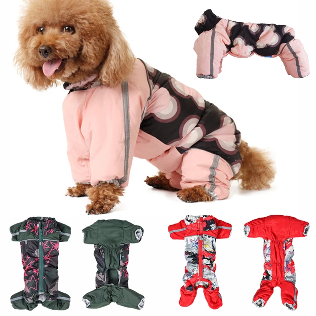 Dog Clothes Winter Waterproof Small Dog Overalls Reflective Pet Jumpsuit  Russian Style Male/Female Dog Coat Snowsuit Thick Warm - AliExpress