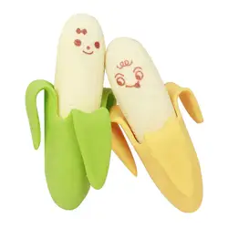 2 шт. новый креативный, милый, мультяшный банан фруктовый стиль резиновый карандаш ластик для студентов канцелярские товары подарок