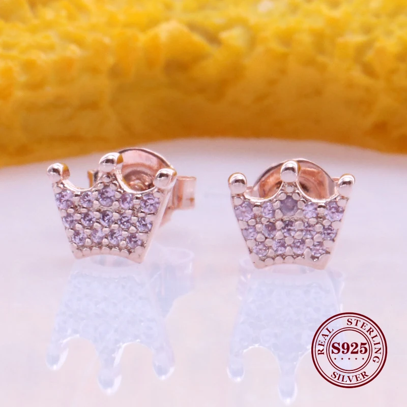 

Original 925 Sterling Silver Creative Crown Pan Earrings Magic Crown Earrings With Elegant Pan Earring For Women Gift Jewelry