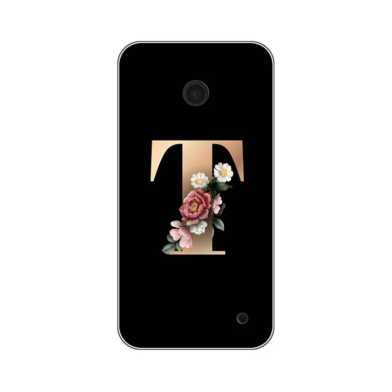 Чехол для телефона Nokia Lumia 630 с изображением цветов 26 Английских Букв
