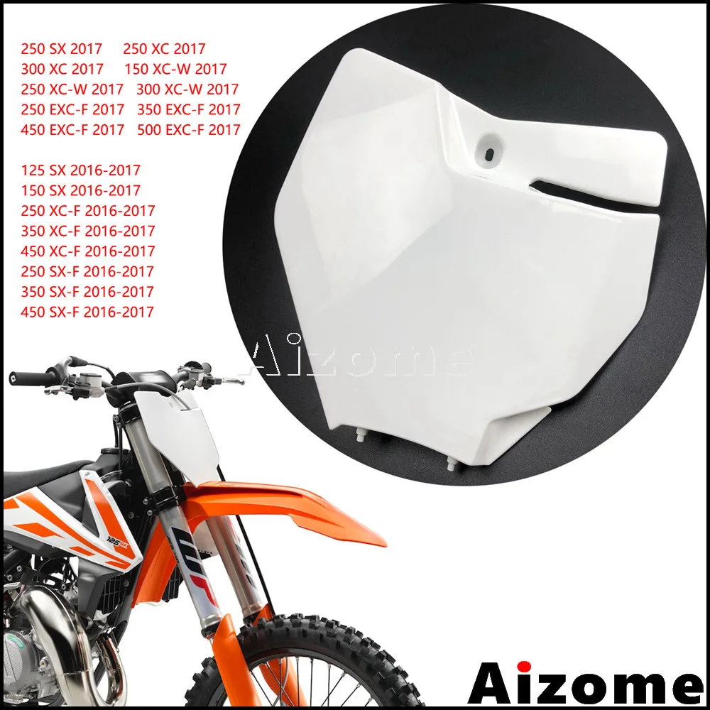 Мотоцикл Байк Пластик спереди имя номерной знак для EXC SX XC F 125 150 250 300 350 450 2016 17 MX