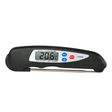 1 шт., складной Цифровой Кухонный Термометр для еды, портативный цифровой термометр для мгновенного приготовления пищи, металлический термометр для барбекю, мяса, гриля