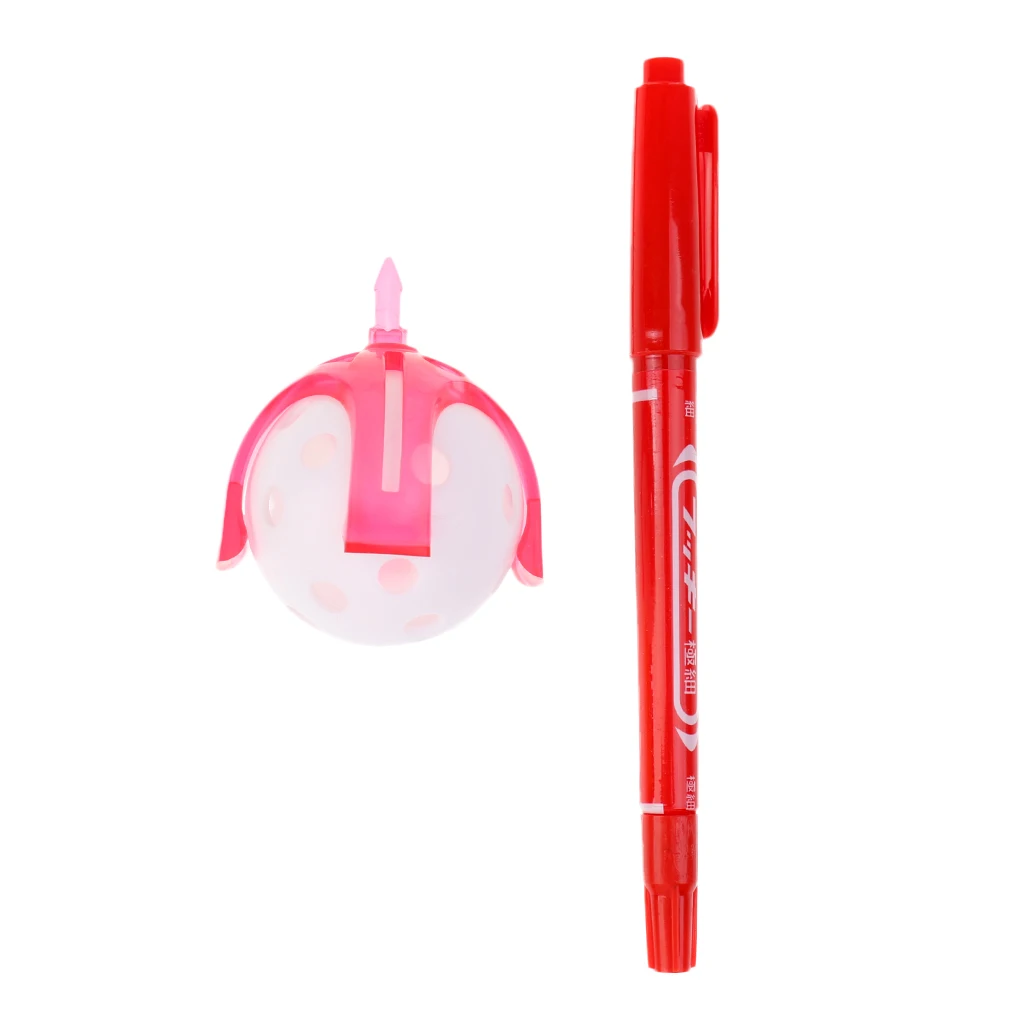 Golf Ball Liner Line Marker Drawing Alignment Tool Ball Pick Up Tool Plus Pen & Ball Golf Accessories Blue Pink Green
