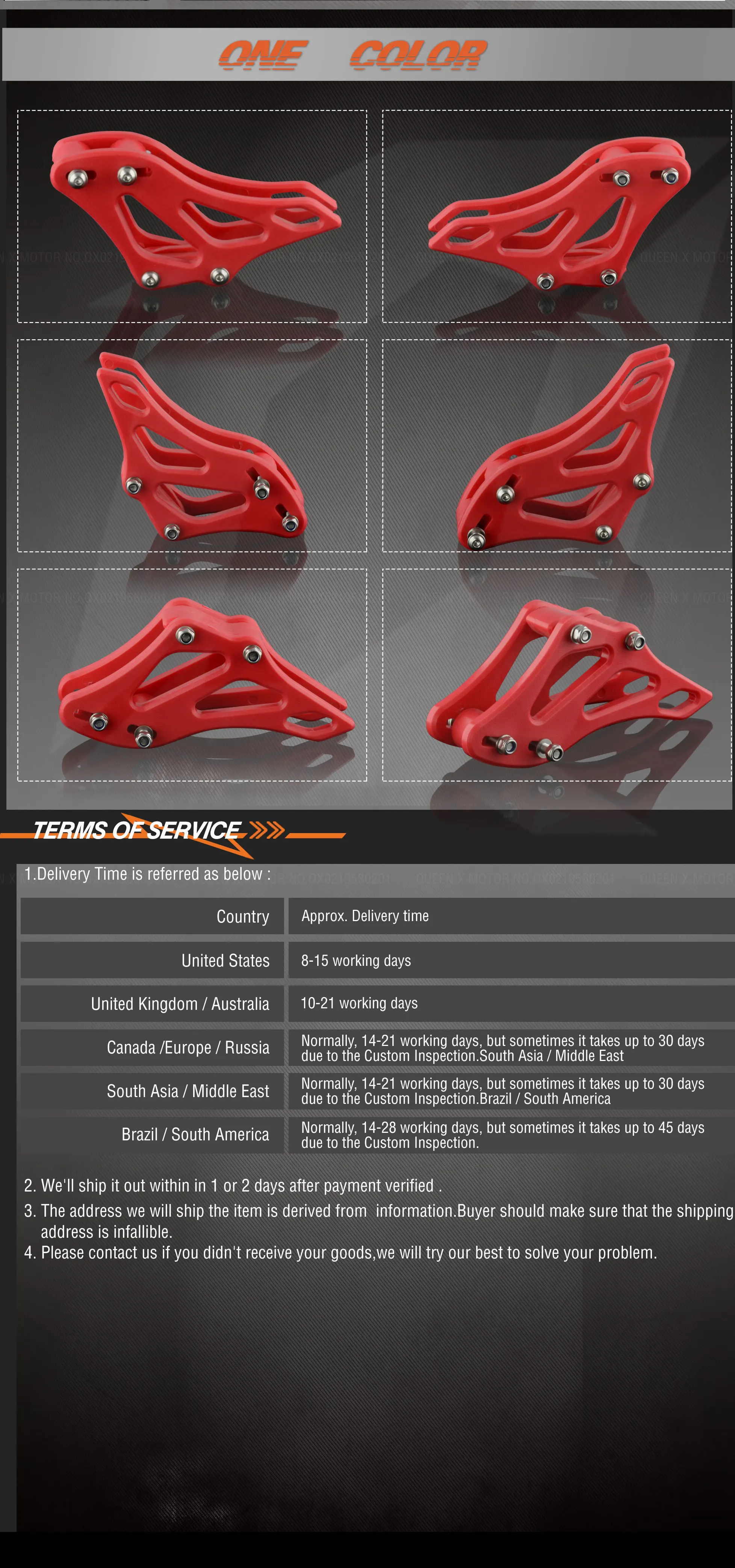 QXUNI цепи руководство протектор Fit CR25 250R CRF250R 250X 450R 450X мотокросса Байк