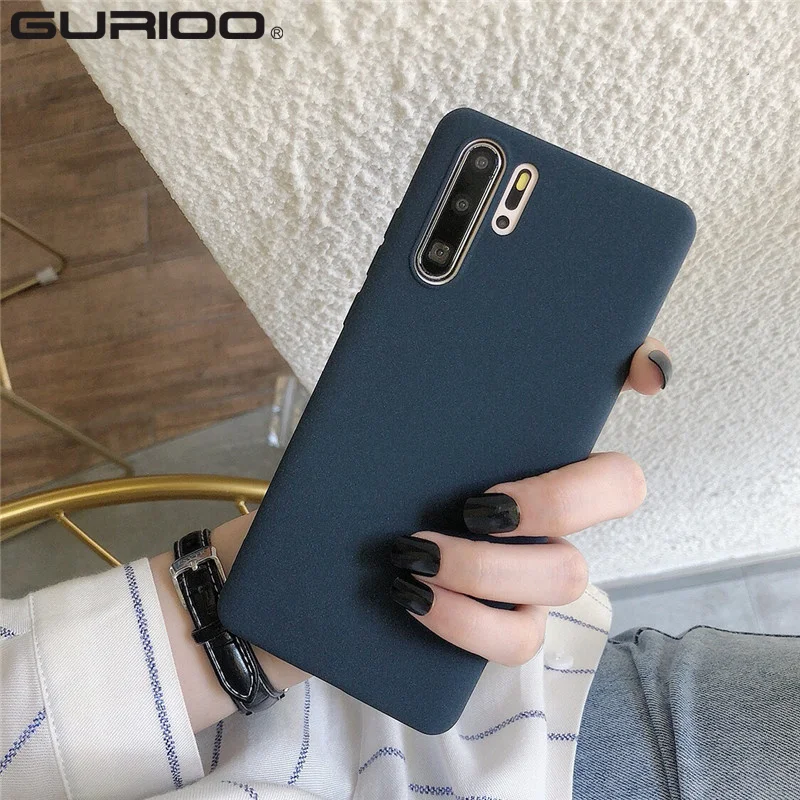 Стройных мягкий чехол для Huawei Honor 8 9 10 20 i P8 P9 P10 P20 P30 Pro Lite матовый с эффектом