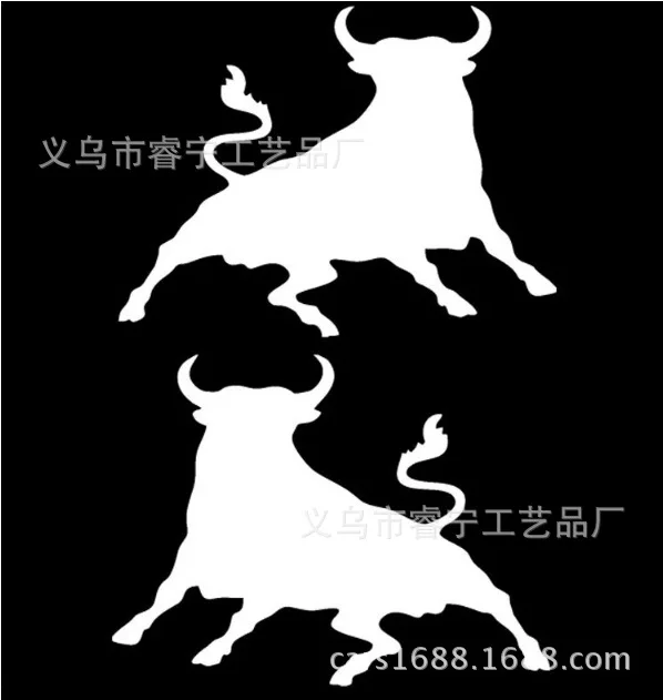 Импортные товары Светоотражающая Автомобильная наклейка Corrida Bull BULL одна пара платьев классная забавная наклейка на бампер s