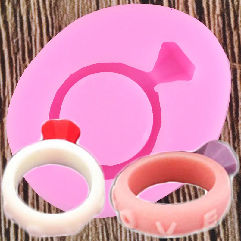 Ring Silicone Mold Fondant Mould DIY Wedding Cake Decorating Tools Candy Clay Chocolate Gumpaste Moulds | Дом и сад