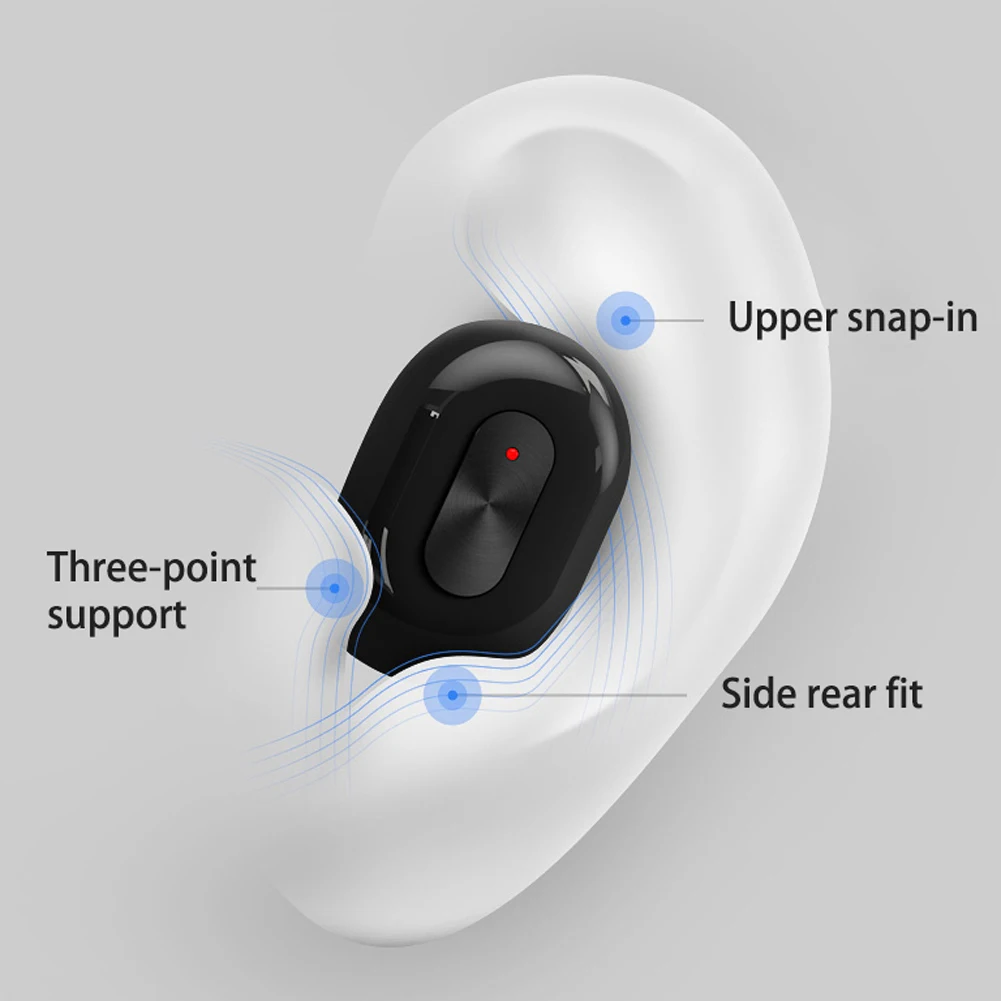 TWS Headphones Bluetooth 5 0 Wireless Earphones Sports Earphone 3D Stereo Sound Earbud with Portable Mic and Charging box