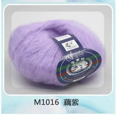 lotus purple 1016 TPRPYN 250 г = 10 шт. ангольская мохеровая пряжа для ручного вязание крючком из шерсти пряжа для вязания Ангольской норковой шерсти пряжи мохер шерсть для вязания - Цвет: lotus purple 1016