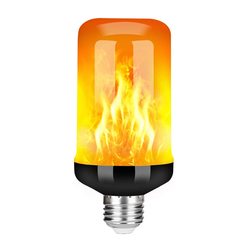 Flame Effect Light E27 LED Bulb 4 Modes Flickering Emulation 100-240V For Home Garden Holiday Christmas Light