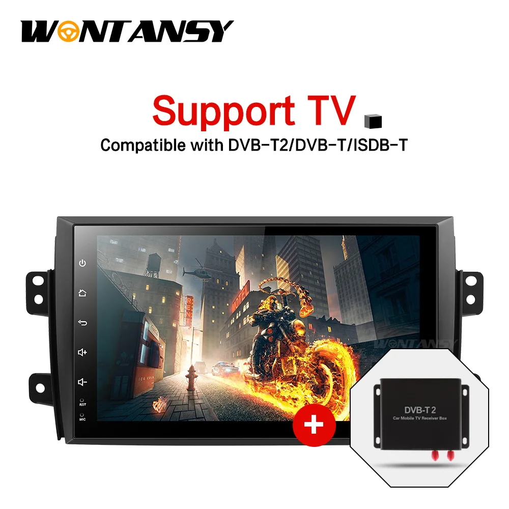 Android 9,0 PX30 автомобильный dvd с 2 Гб ОЗУ gps 3g-4G wifi gps навигация Радио Видео Аудио плеер автомобиль для Suzuki SX4 2007-2013