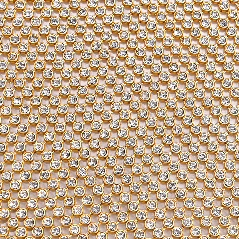 Rhinestone-Applique-2mm-3mm-4mm-6mm-Clear-Crystal-AB-Trim-Roll-Hotfix-Adhesive-Silver-Gold-Base