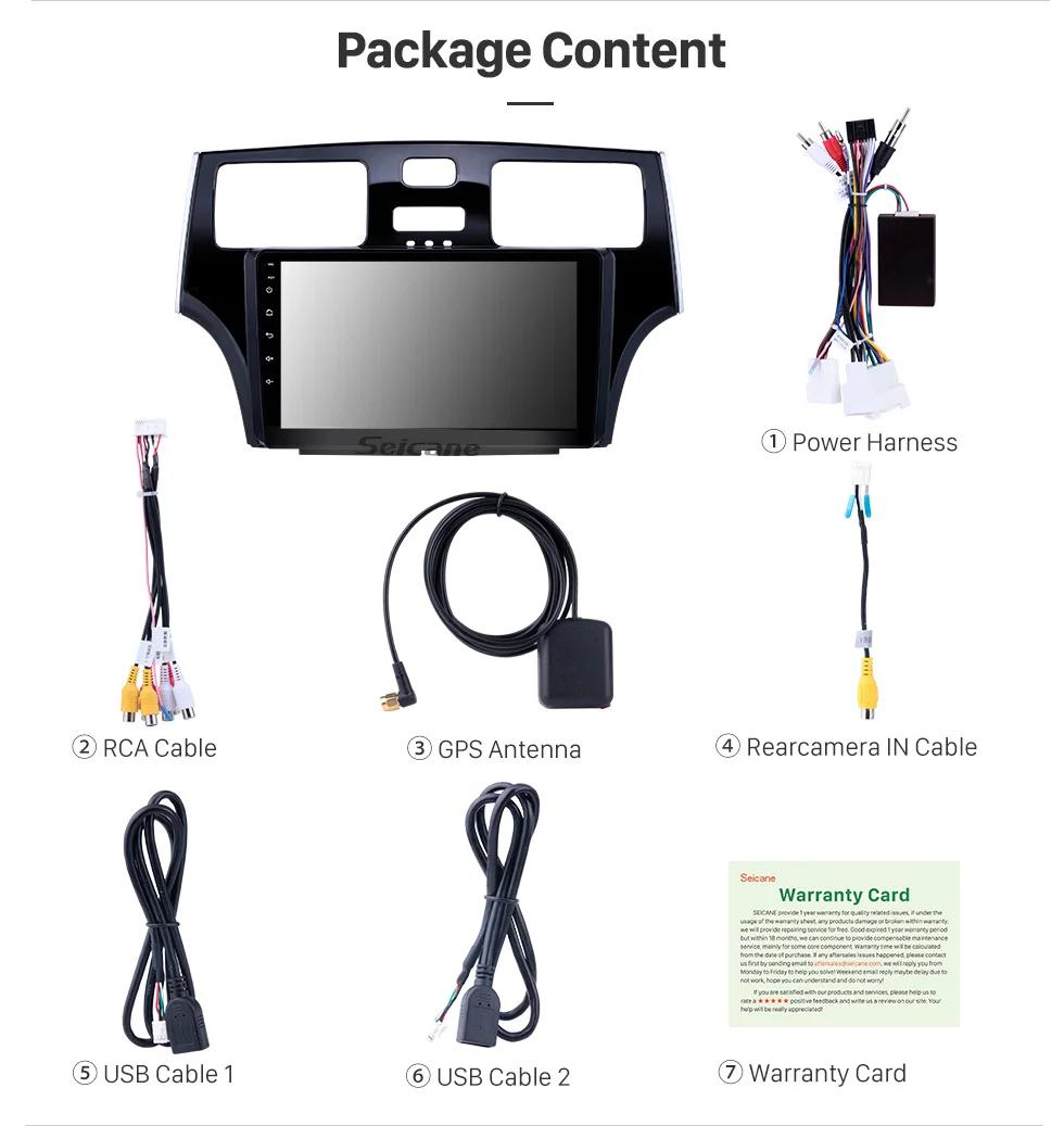 Clearance Seicane GPS Navi 9 inch Android 9.0 for 2001 2002 2003 2004 2005 Lexus with Steering Wheel Control DAB Car Multimedia Player 14