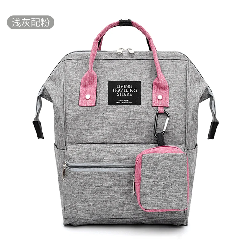 LITTHING Fashion Women's Backpack Candy Color Waterproof School Bags for Teenagers Girls Patchwork Mochila Men's Backpack