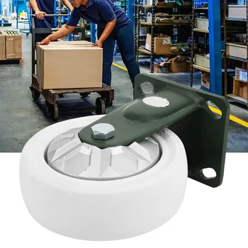 

Heavy Duty Caster Wheels 5in Polypropylene PP Anti-Winding Fixed Caster Flat Wheel Universal wheel