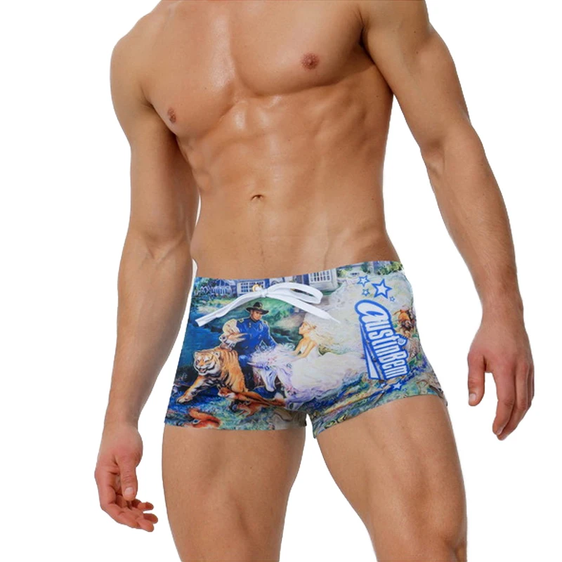 AUSTINBEM Мужская купальная одежда Maillot De Bain, купальные костюмы для мальчиков, шорты-боксеры, плавки для мужчин, купальный костюм для серфинга, Banadores, купальный костюм