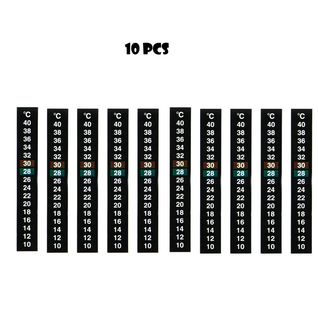 Digital Aquarium Fish Tank Thermometer Temperature Sticker Dual Scale - Цвет: B