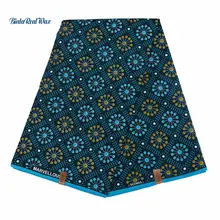 Африканская полиэфирная восковая ткань Анкара голландский воск высокого качества 6 ярдов африканская ткань для вечерние платья FP6026