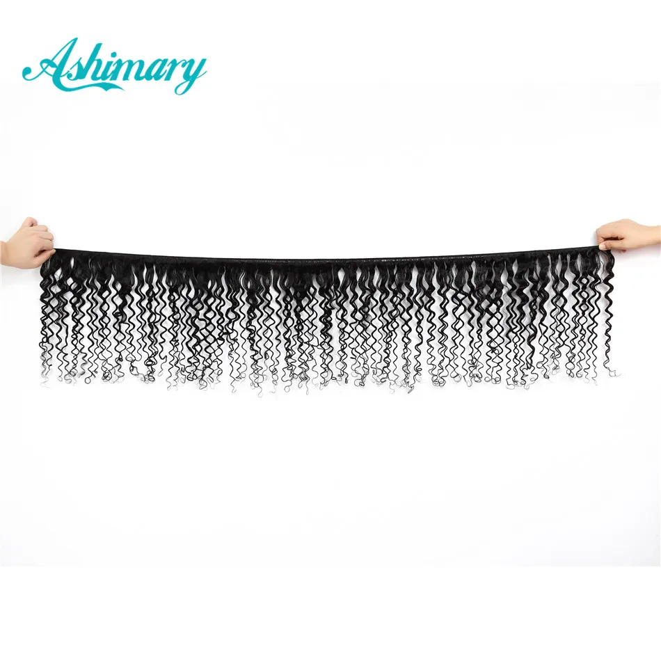Ashimary Water Wave Bundles with Closure Brazilian Water Wave Free Part Lace Closure with bundles Non-Remy Hair