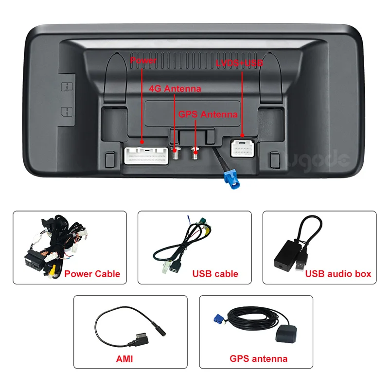 Автомобильная Мультимедийная система Qualcomm 2013 2016 GLK Android 10 0 с экраном и GPS