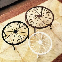 Одноместный горшок гостиной черный белый земли балкон простота цветок стойки цветочный горшок полки