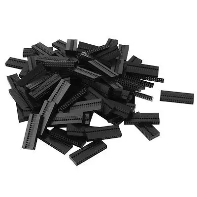 

100pcs 2x16P 2.54mm Housing Jumper Wire Female Pin Connectors