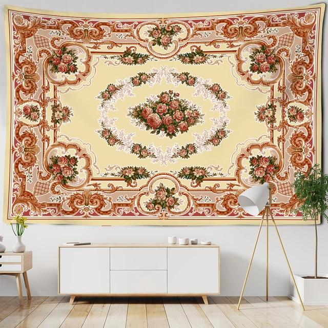Bohemian Carpet Pattern Psychedelic Tapestry Wall Hanging