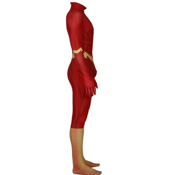 

Adult Kids The Flash Cosplay Costume Superhero Barry Allen Zentai Bodysuit Suit Jumpsuits