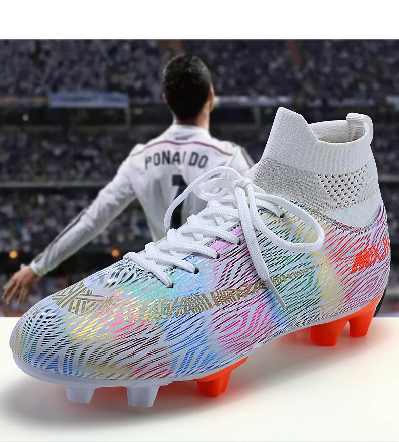 Indoor Soccer Shoes Men High Top 