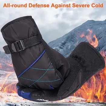 

A Pair Of Driving Winter Warm Gloves Windproof Splash-proof Riding Mittens Touch The Screen Winter Motorcycle Gloves