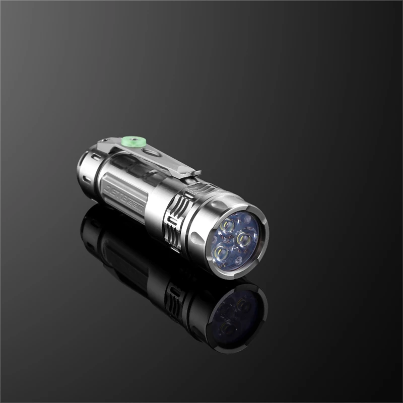 JETBEAM DM25 XPG3 Titaniums 5 режимов 1400лм IPX8 индикатор питания EDC тактический фонарь светодиодный фонарь лампа прожекторы