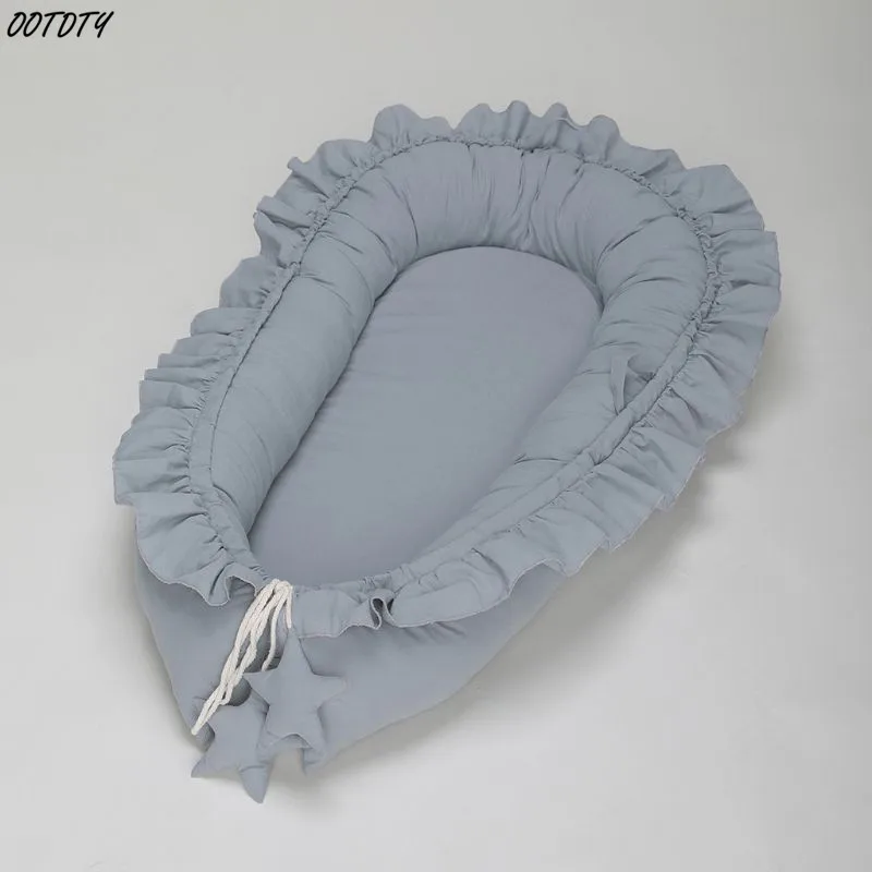 Soft Breathable Cotton Baby Nest Bed Portable Washable Infants Travel Crib Babynest for Newborns Boys Girls Sleeping Gifts