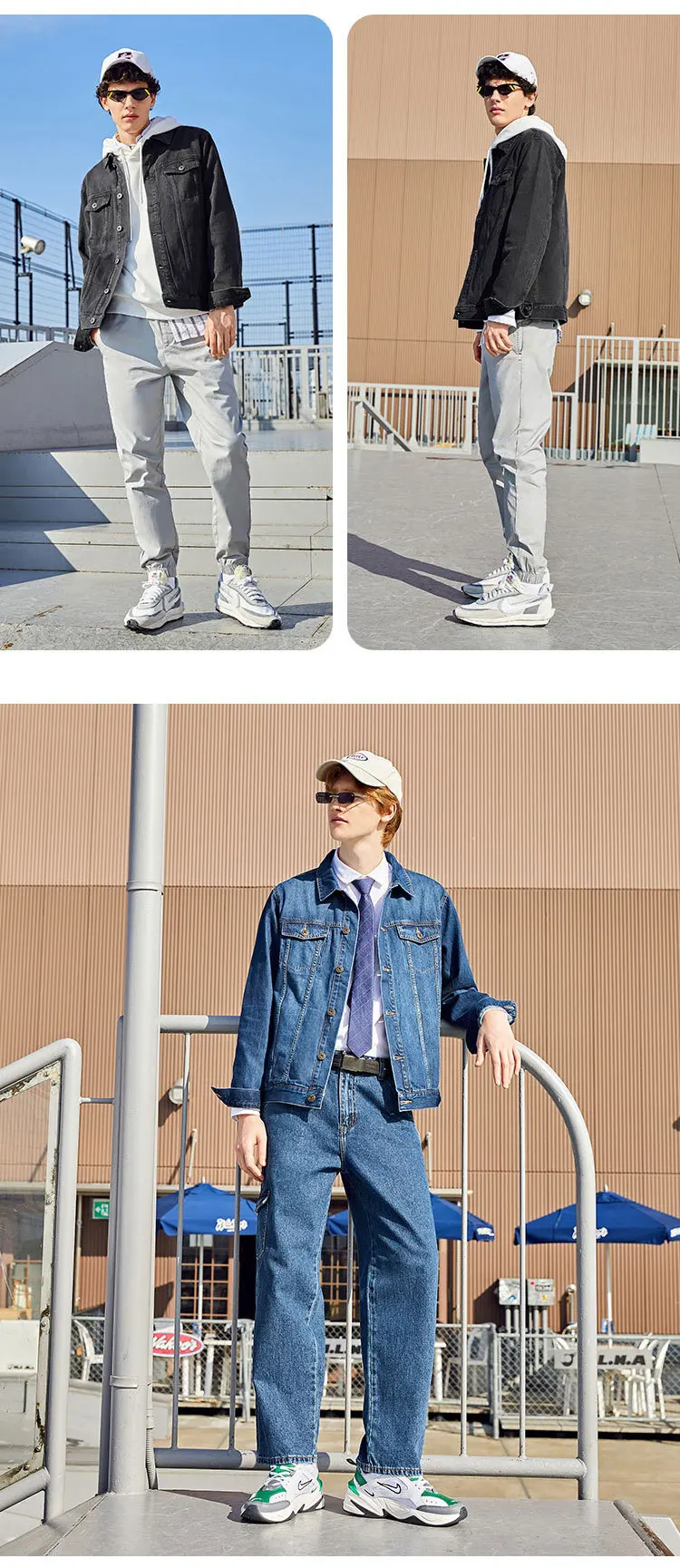 大感謝価格 ファッションデニムジャケット日本と韓国人男性のカジュアルデニムジャケットスタンド襟綿のコートジャケットダークブルー ビンテージ Other Lancamentos Romaimoveis Com Br