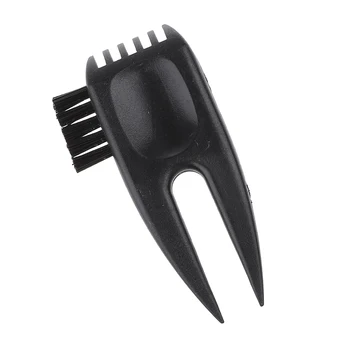 

2-in-1 Mini Golf Divot Tool With Club Cleaning Brush Club Groove Cleaners