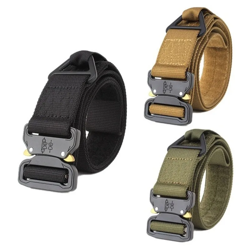 

Adjustable Nylon Military Tactical Buckle Emergency Belt Outdoor Tools Hiking Camping Equipment Quick Release EDC Belts