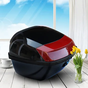 

Motorcycle Accessories Motorcycle Electric Car Universal Tail Box Extra Large Capacity Storage Box Upper Lower Paint Full