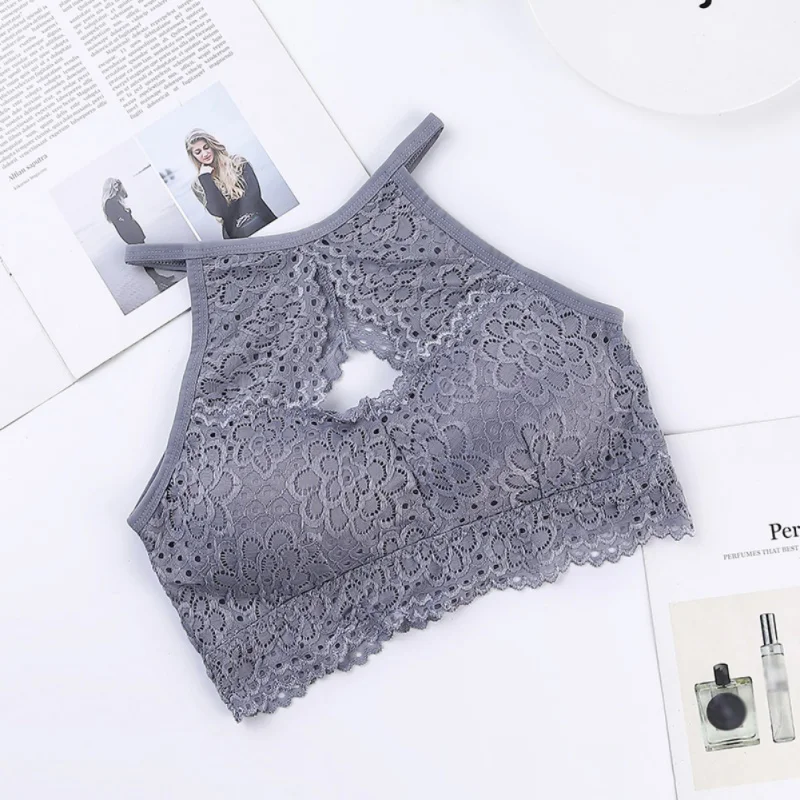 H Жилет для девочек, Женский облегающий Топ, нижнее белье, сексуальный кружевной нижний бюстгальтер с накладкой на грудь, съемный красивый бюстгальтер - Цвет: H