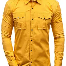 Мужская приталенная рубашка с длинным рукавом, Брендовые мужские дизайнерские рубашки высокого качества, однотонная мужская одежда, рубашки в деловом стиле