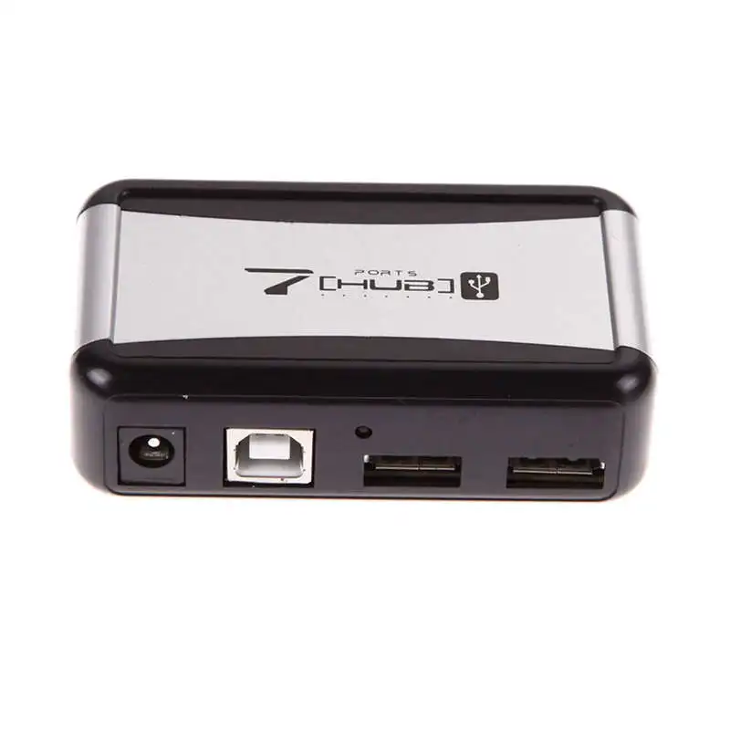 Горячая 3C-Eu вилка внешний концентратор 7 Usb 2,0 портов с многоразъемным разъемом питания для ноутбуков Pc Mac