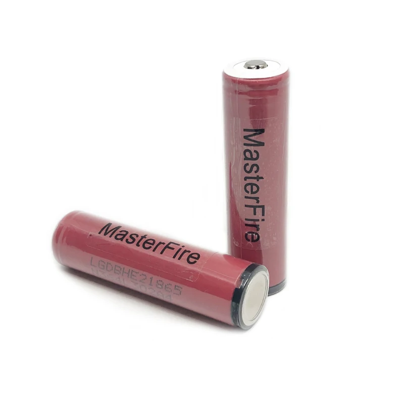 

MasterFire 2pcs/lot Original LG ICR18650HE2 2500mah lithium 18650 battery HE2 rechargeable protected batteries 30A for E-cigs