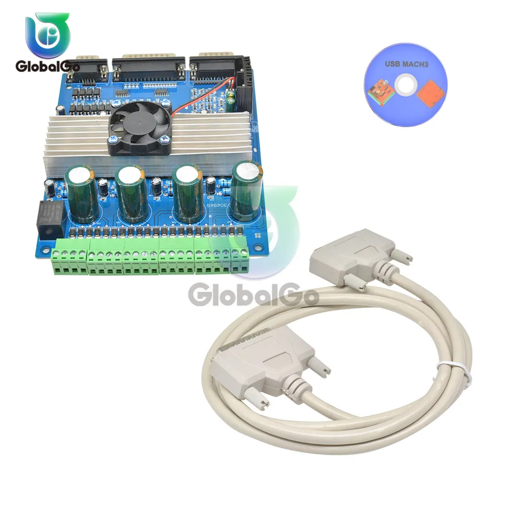 TB6560 3A шаговый двигатель драйверы постоянного тока CNC шаговый двигатель плата 4 оси контроллер с вентилятором DC 12-36 в