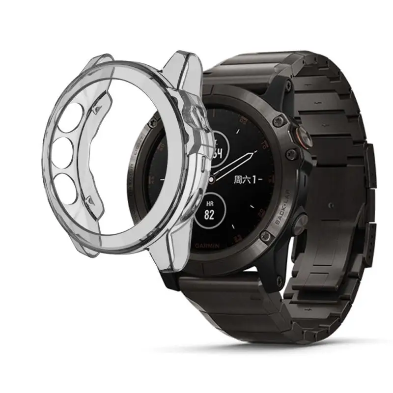 Чехол для часов Garmin Fenix 5x Plus, чехол для часов, ТПУ, защитный чехол, ударопрочный корпус, страховой Чехол, аксессуары