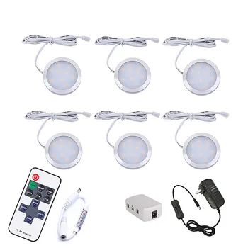 

LED Under Cabinet Light Remote Control Dimmable Cabinet Closet Night Light for Wardrobe Cupboard Kitchen Showcase Lamp DC12V