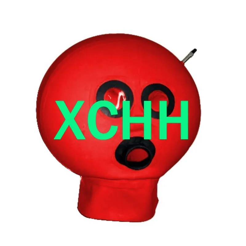 Чистый 100% натуральный латекс маска надувной Косплей капот Костюм Хэллоуин