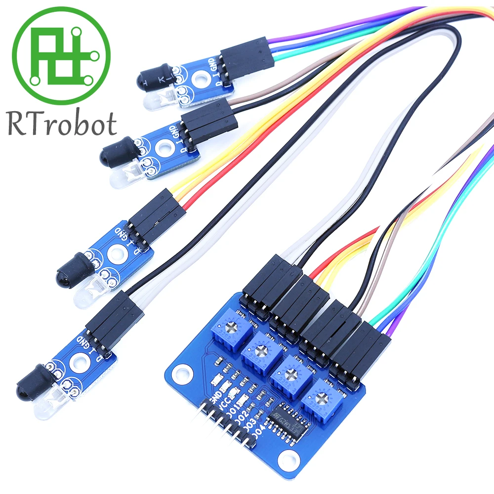 Four-way-Infrared-Tracing-4-Channel-Tracking-Module-Transmission-Line ...