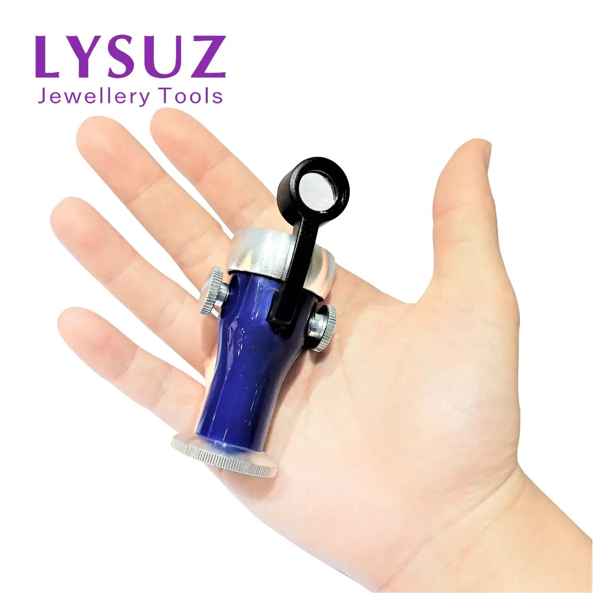 휴대용 다이아몬드 비문 루페, 광학 유리 렌즈, 쥬얼리 돋보기 스코프, 보석 도구, Lysuz, 20x 고품질