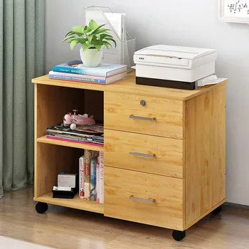 

Home Bedside Table 3 Drawer Wood Filing Cabinet Bedside Table Large Modern Horizontal Moving Bedside Table bedroom furniture 6*