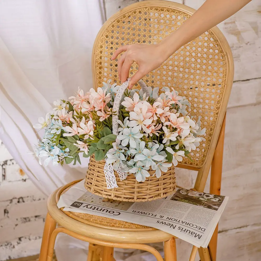 

3pcs Ins Wind 5 Forks Artificial Freesia Bouquet Simulation Flower Wedding Bouquet For Home Table Display Flore Branch Decor